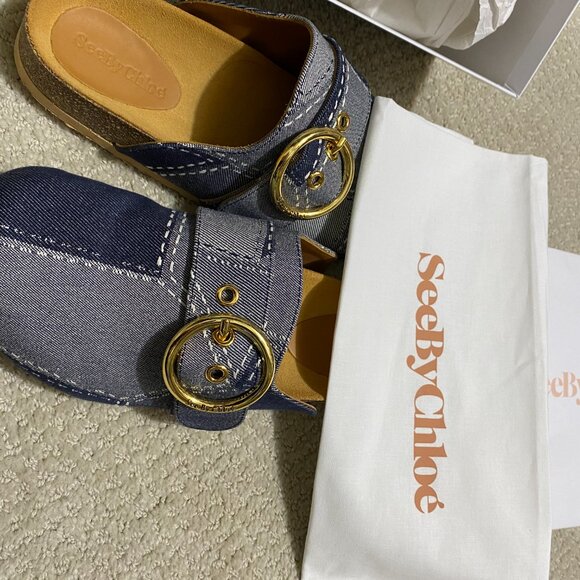 BRAND NEW!!See by Chloe Joei Clogs ANTHROPOLOGIE. SZ 6 - 6 1/2. EU37 FLASH SALE! - Picture 2 of 9